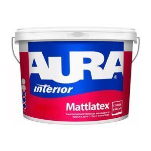   Краска моющаяся для стен и потолков "AURA MATTLATEX" 15л