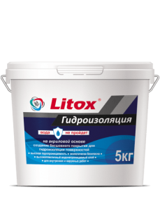 Гидроизоляция акриловая Литокс 5 кг (80)