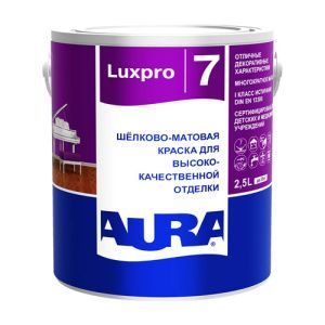   Шелково-матовая краска для высококачественной отделки "AURA LUXPRO 7"2,5л, тонируется по ESKAROCOL