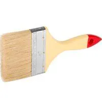 Кисть плоская "Евро-4", натур.щетина, дерев.ручка,MATRIX 